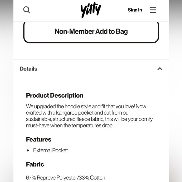 Fabletics Eco Go-To Pocket Hoodie in Bellflower Purple Woman’s Size Small - Picture 4 of 15